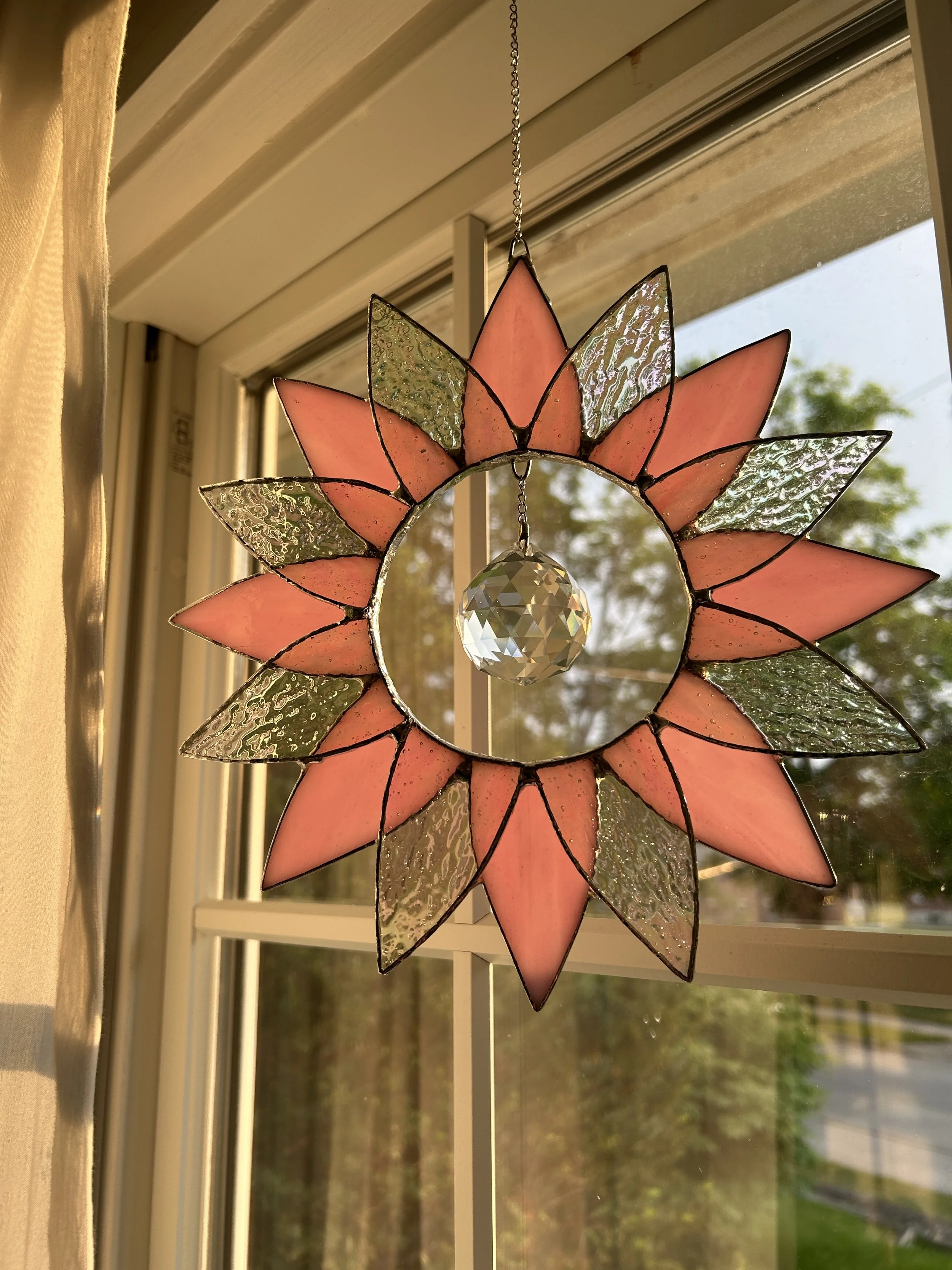 Sunflower Crystal Suncatcher