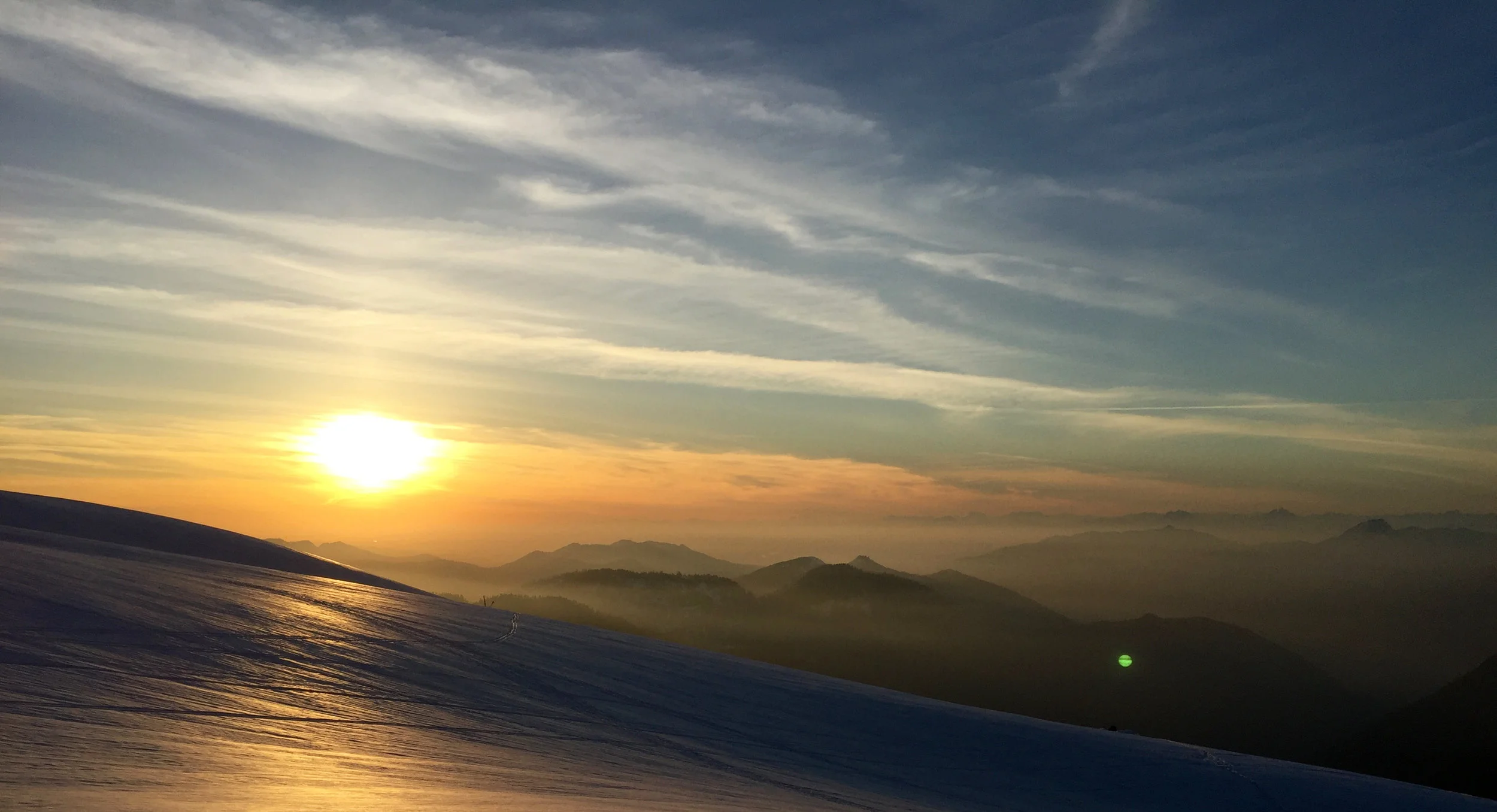 Sunset from our camp. 