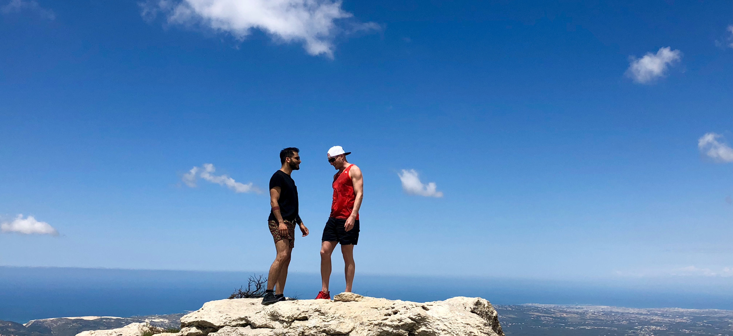 Two old friends hanging out in Lebanon