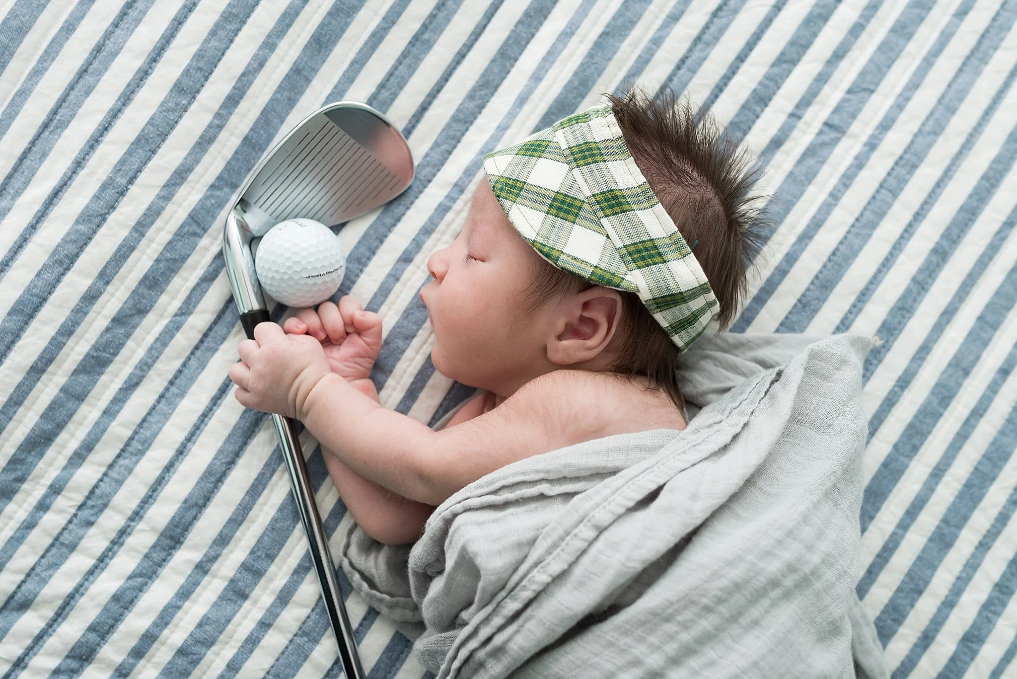  He's already dreaming of his first hole in one!