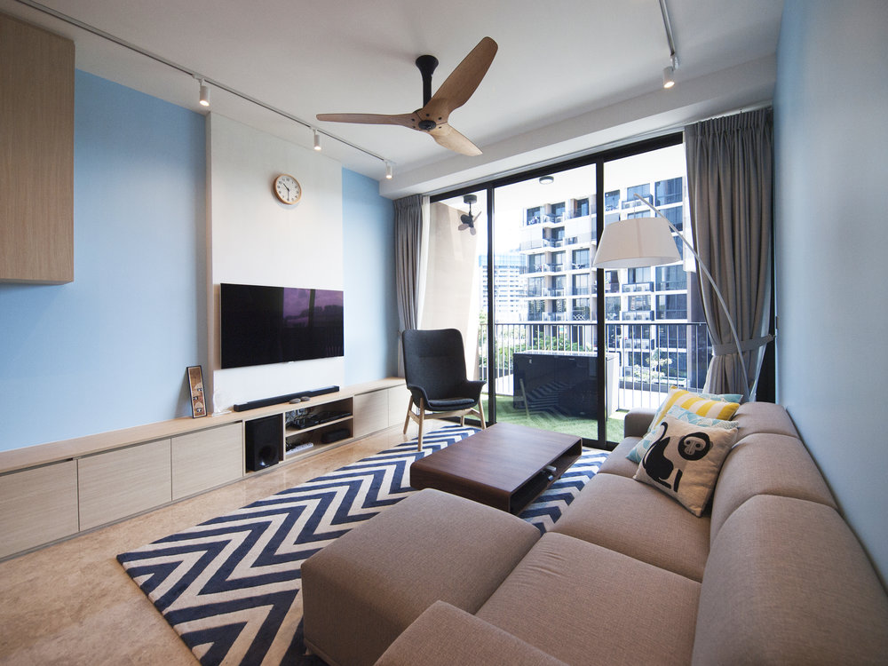 Playful and vibrant living area. Ready to party.
