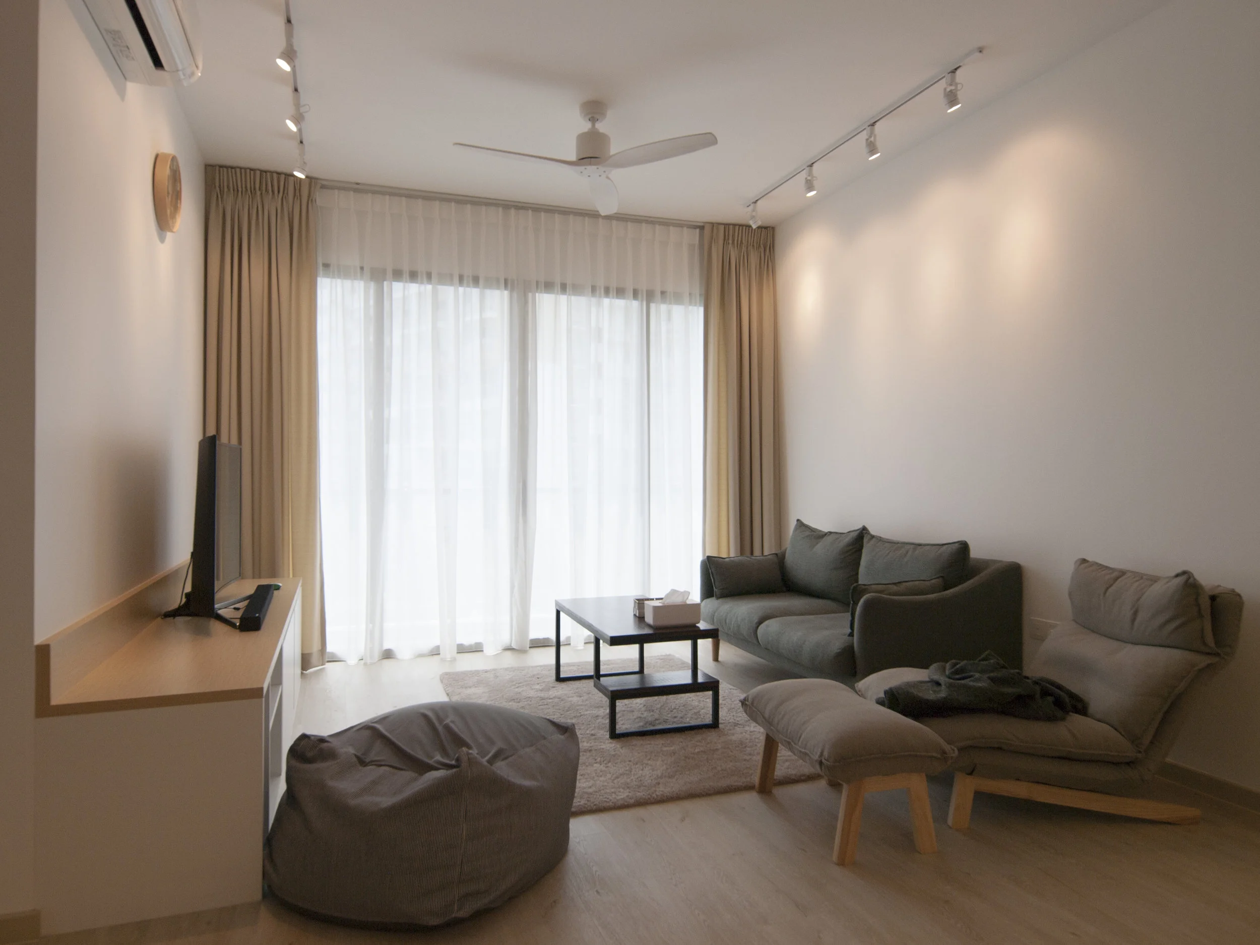 A warm and cozy living space.