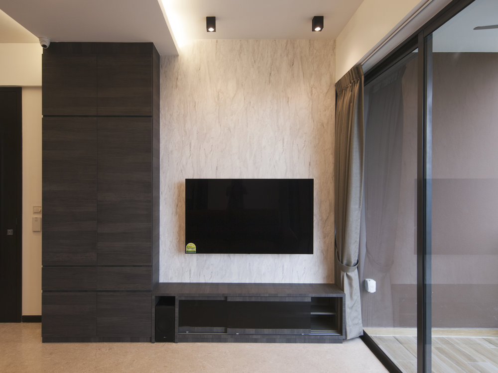 Shoe cabinet and TV console combo.
