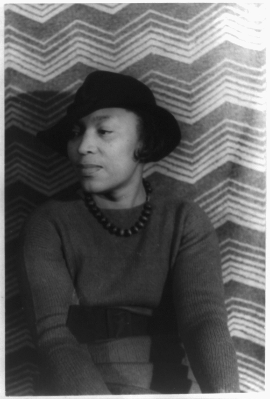 Portrait of Zora Neale Hurston by Carl Van Vechten, 3 April 1938, via Library of Congress .