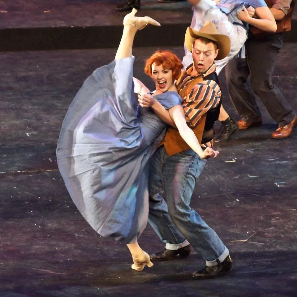 Mackenzie Newberry and Harrison Smith kickin' it up in "Big D" (Photo: Marika Contouris)