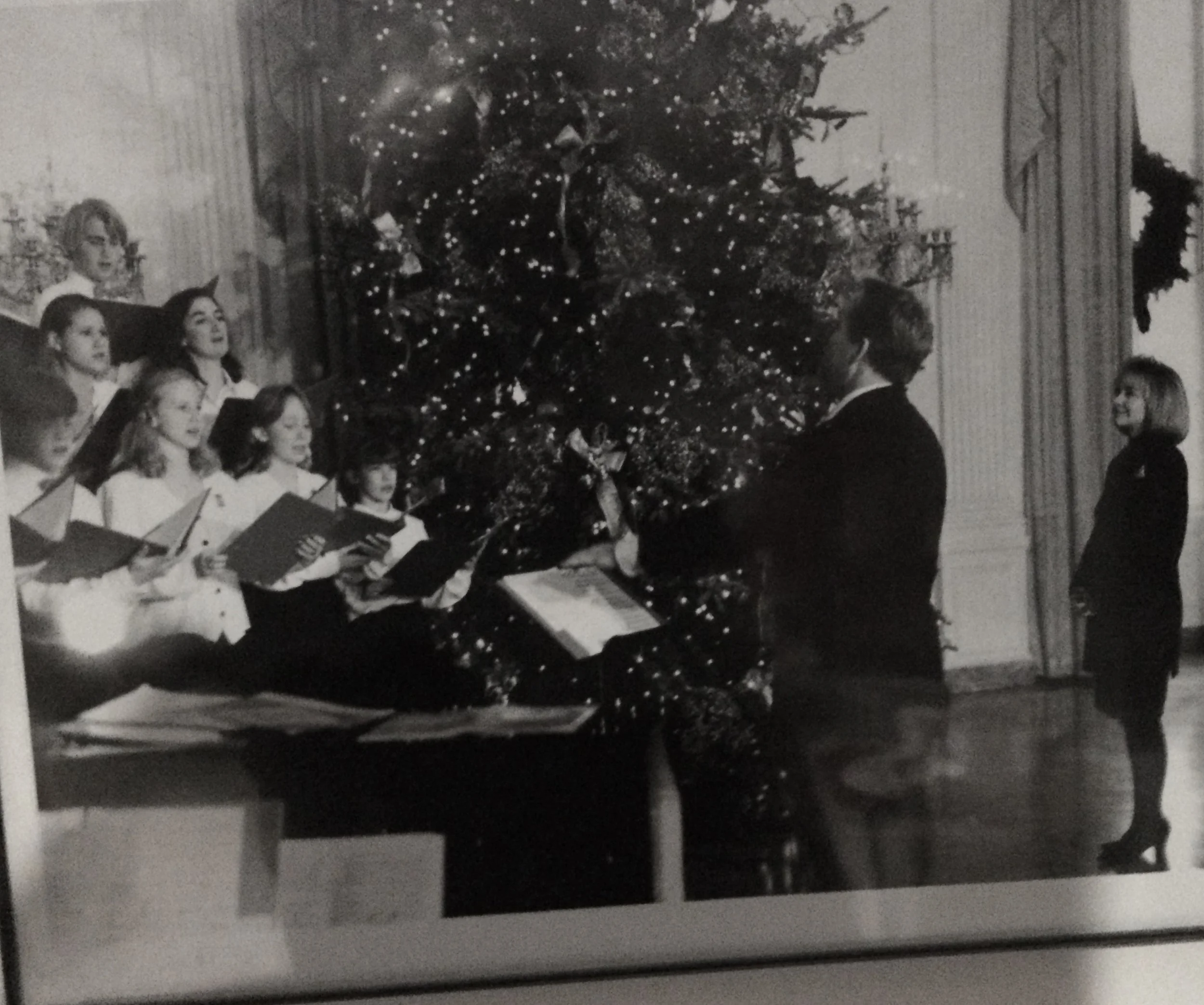 N. Thomas Pedersen conducts the childrens' choir at Christmas At The White House in December 1993.