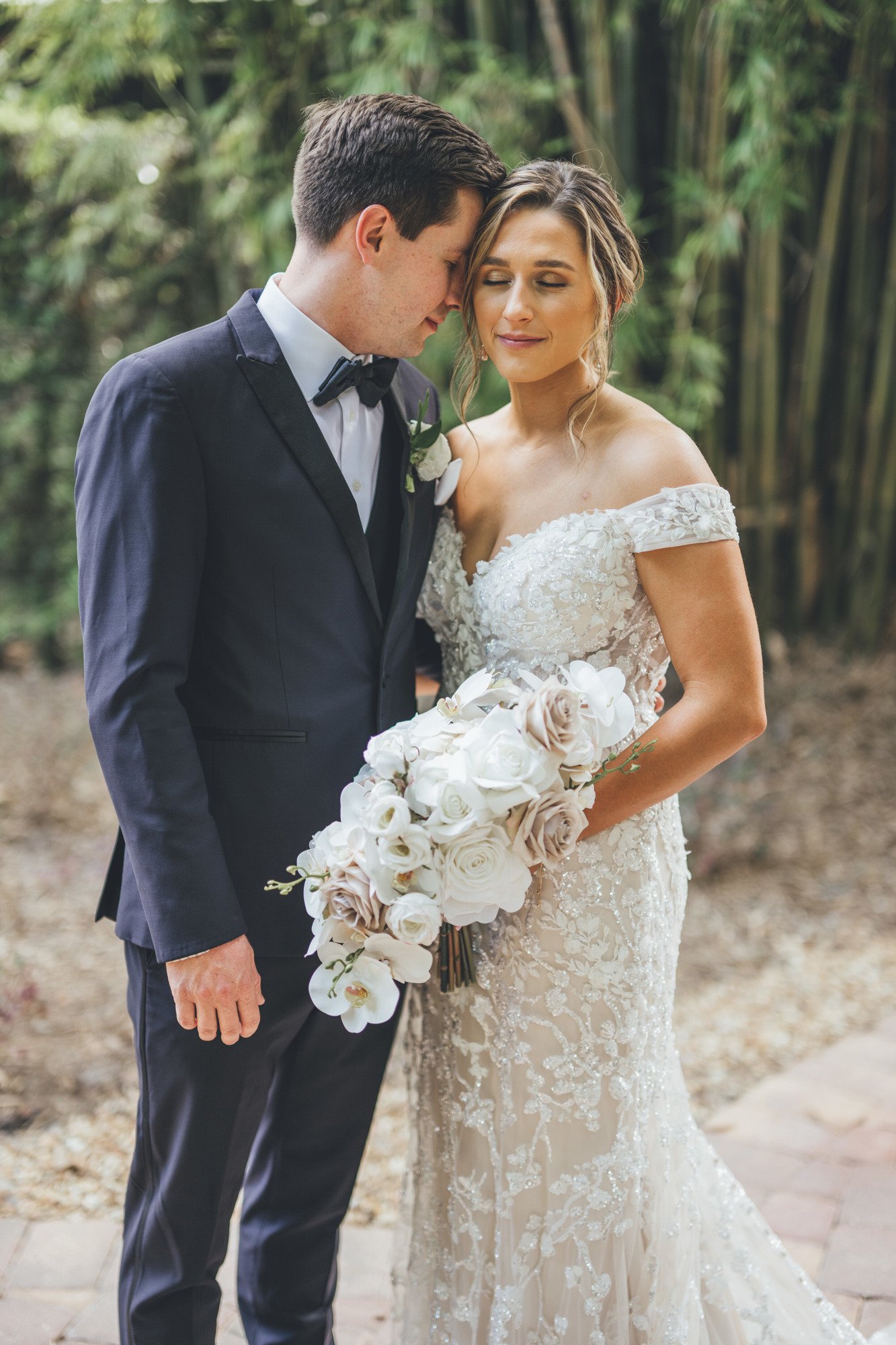 Bow Tie Photo & Video couple during bridal portraits at Club Lake Plantation near Orlando, FL.jpg