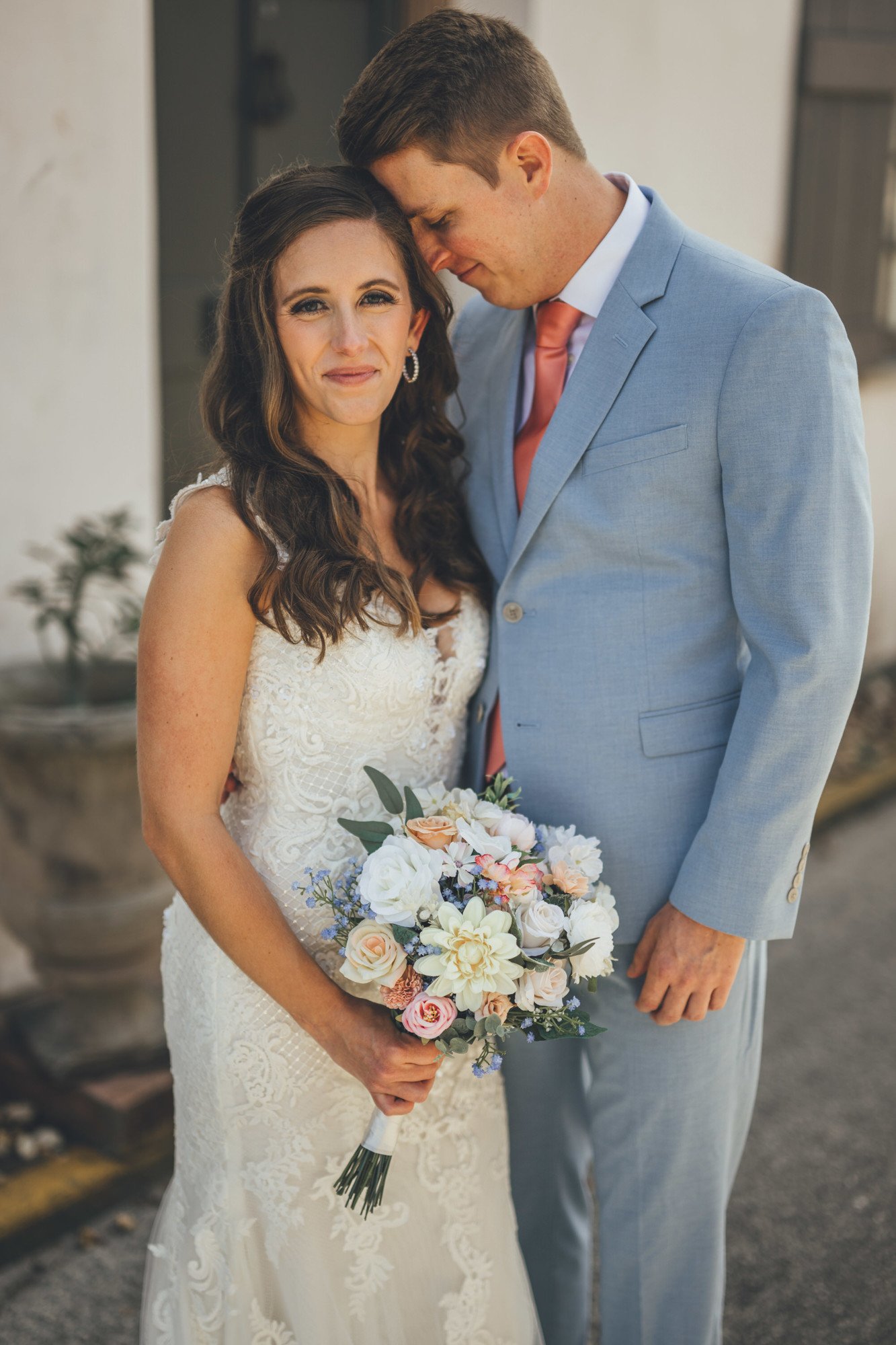 Bow Tie Photo & Video couple's bridal portraits outside of the white room in st. augustine, fl.jpg