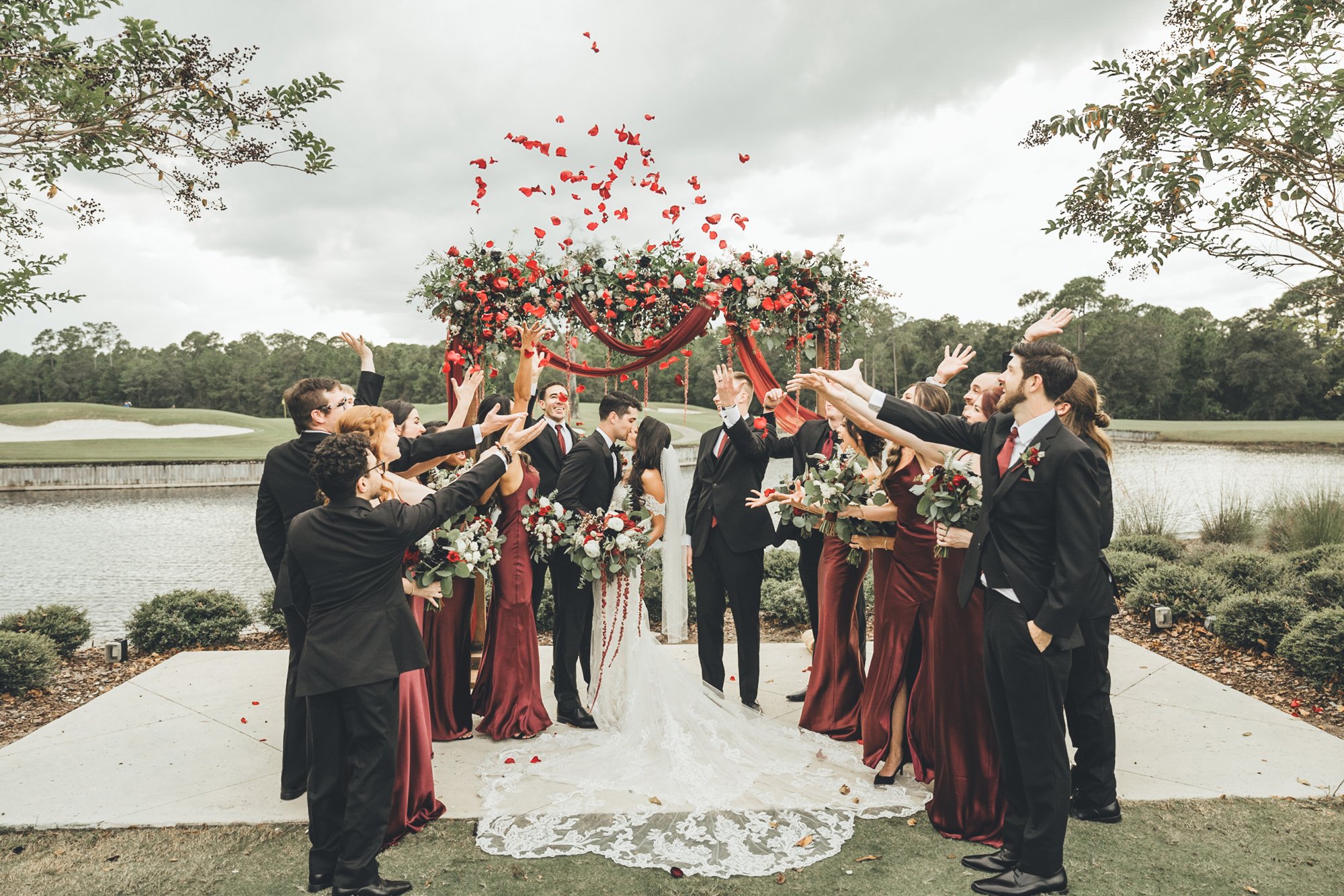 Bow Tie Photo and Video kiss after wedding ceremony in St Augustine, FL.jpg