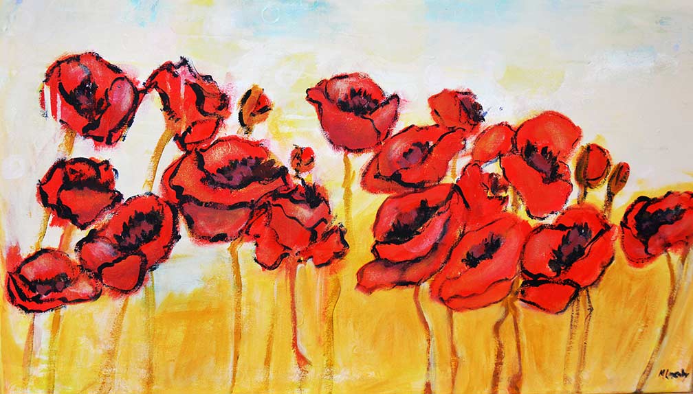 Horizontal Poppies