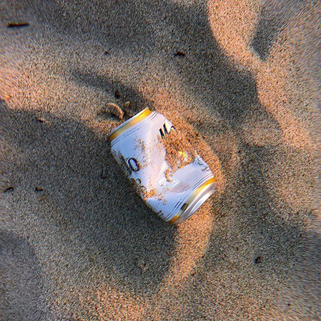 a can of modelo seen at marina state beach