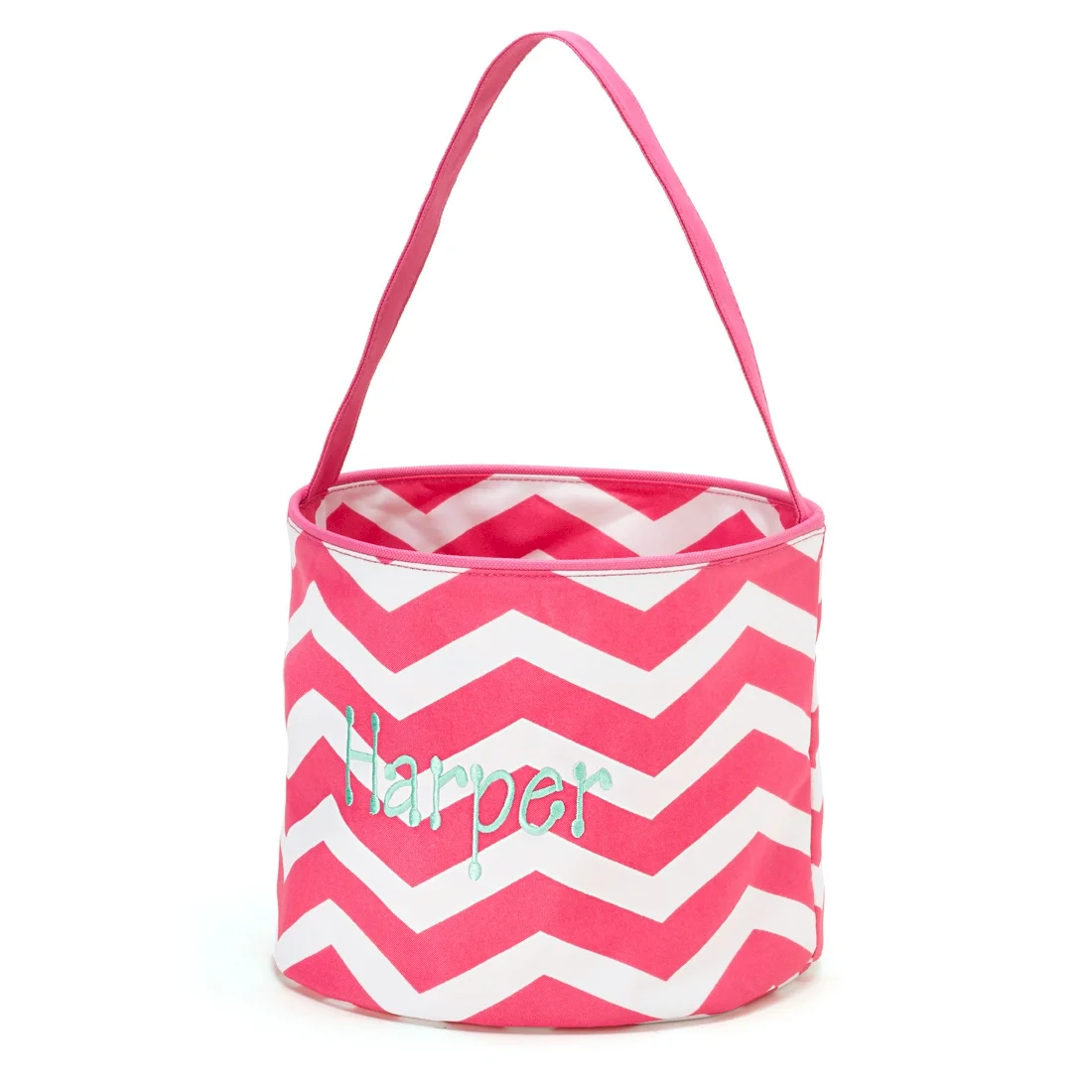 Collapsible Basket Pink Chevron.jpg