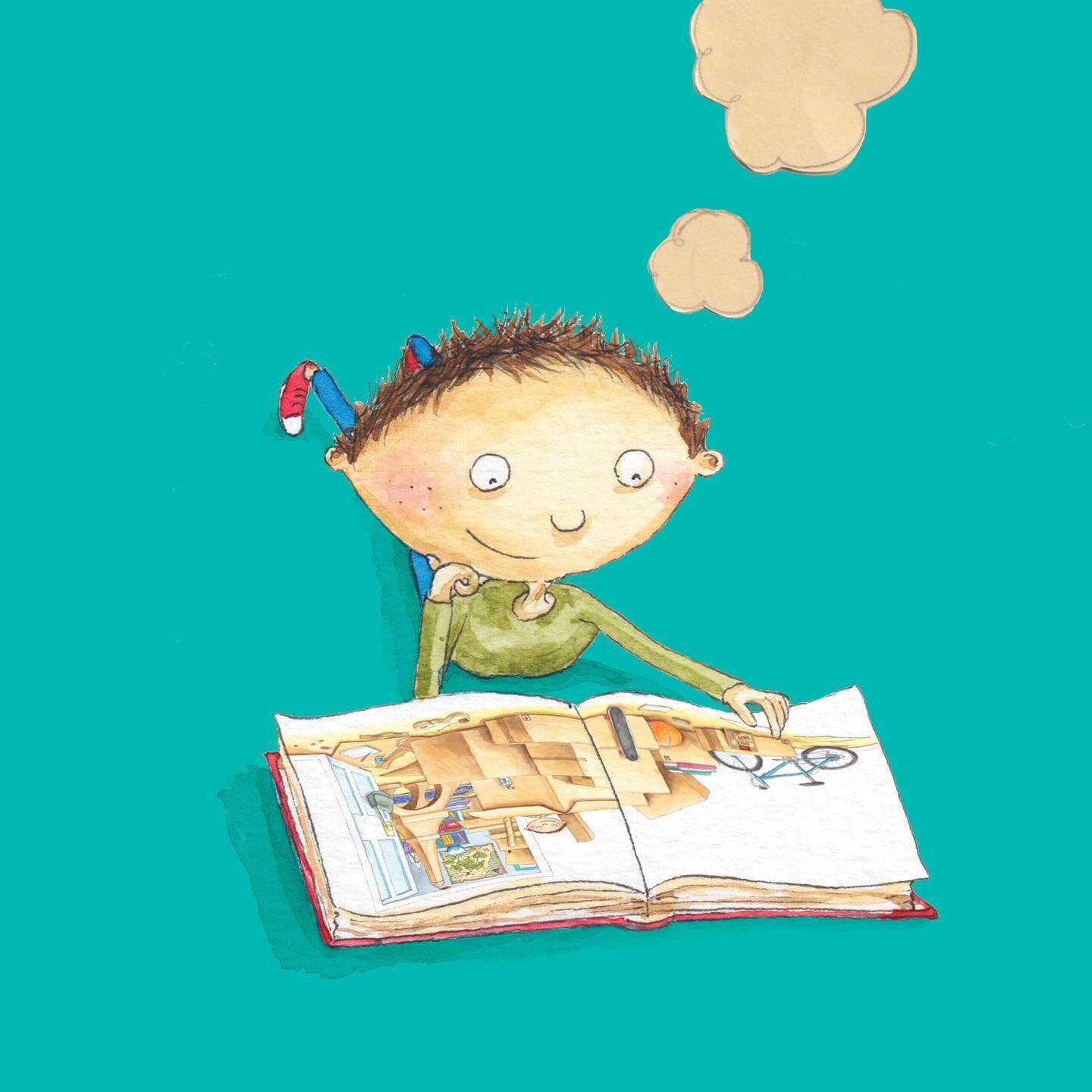 I&rsquo;m a bit late to the party, but happy #WorldBookDay! Enjoy making time to escape into the world within a book!

#shipahoyboxboy #kidlitart @windyhollow