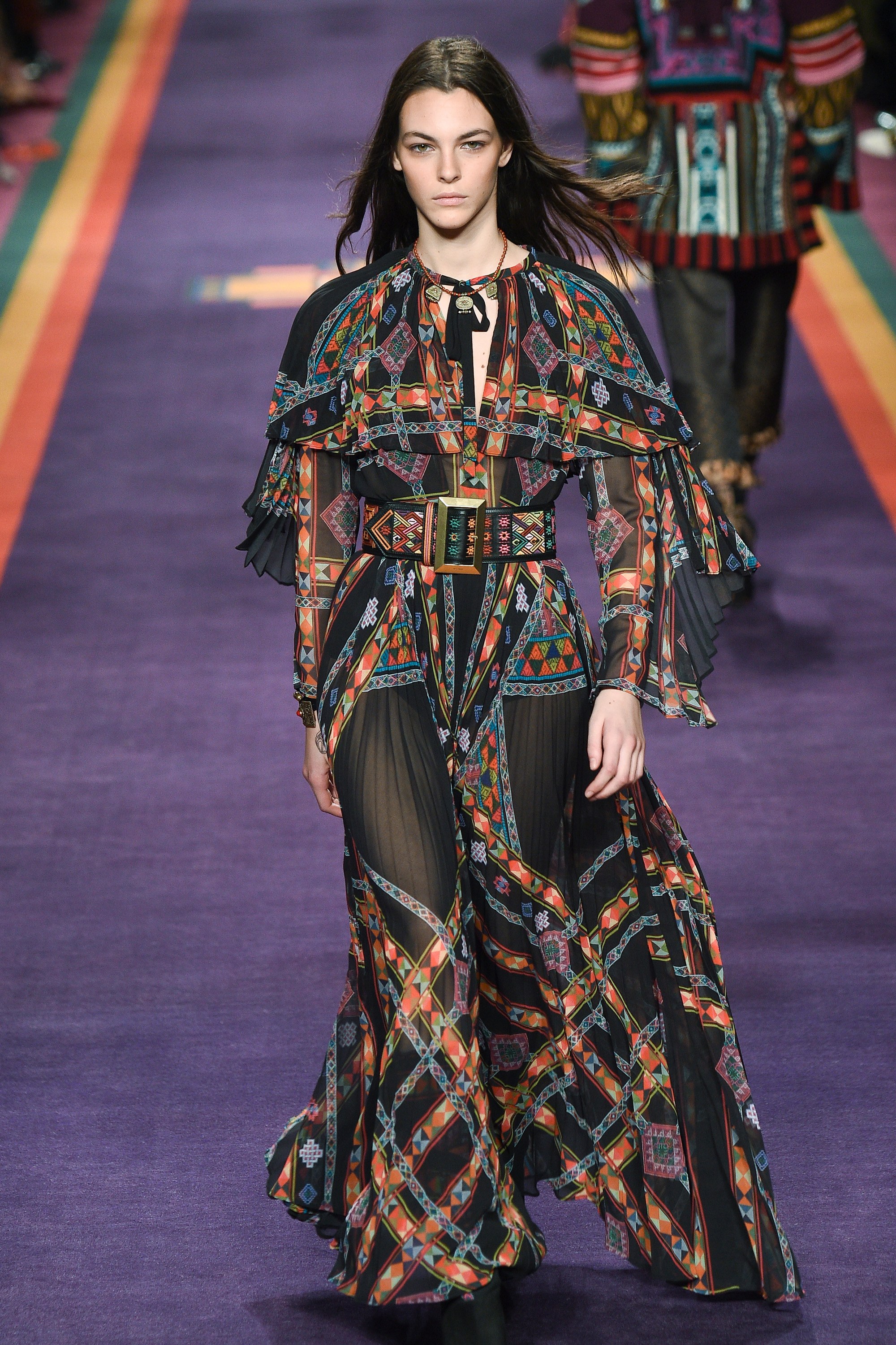 ETRO - while black is not our pick for a bride, the tapestry-ribbon detail is the beautiful point of interest this boho dress