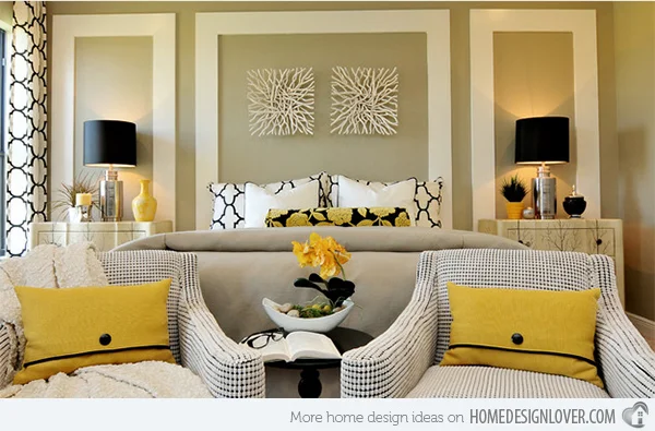 10 GREY & YELLOW BEDROOM IDEAS