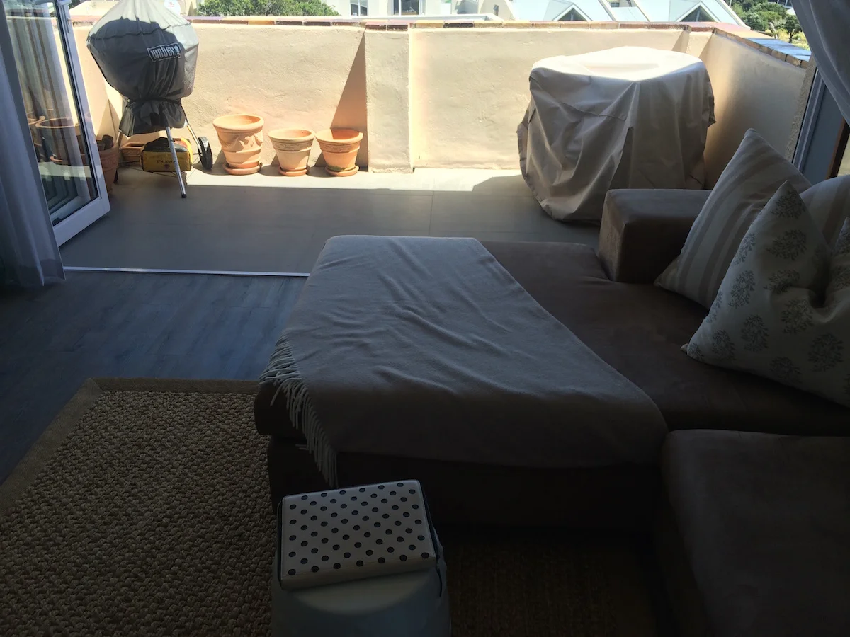 The balcony before the makeover.