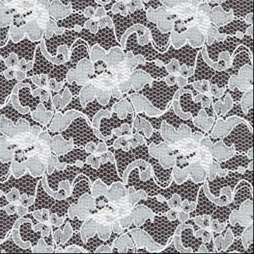 LACE | An open designed decorative fabric used in curtain nets. It is beautiful in 100% cotton but it is also blended with man-made fibres for strength and versatility.
