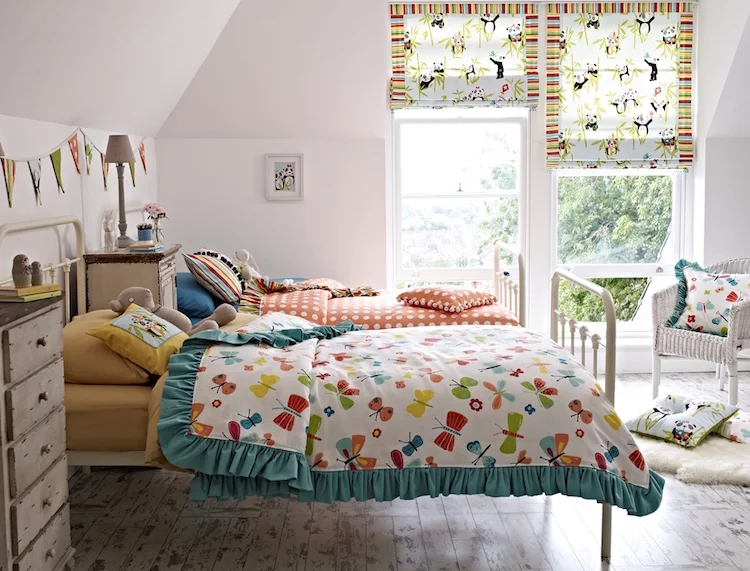 This little girl's bedroom was made up using new collection Playtime.