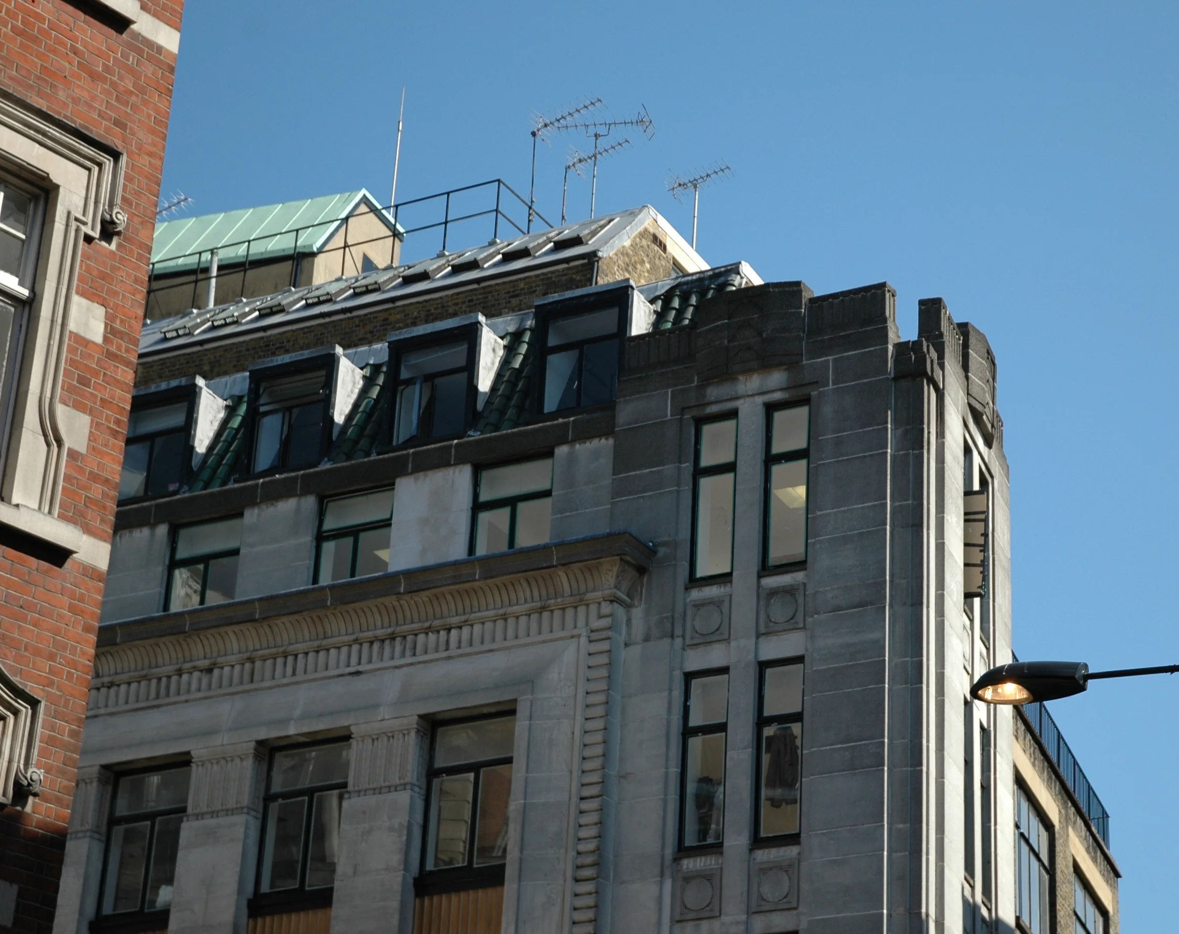  Skylights at top floor before refurbishment 