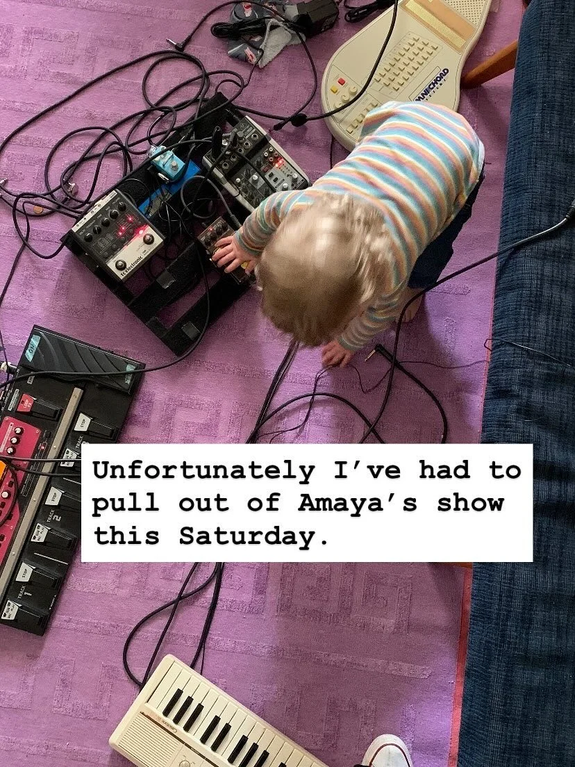 I feel devastated. 
I hate not performing and always want to be there.
But my voice is everything and I can’t risk any damage.
Tomorrow night is going to be a really special night of music and I’d really encourage you to get along if y