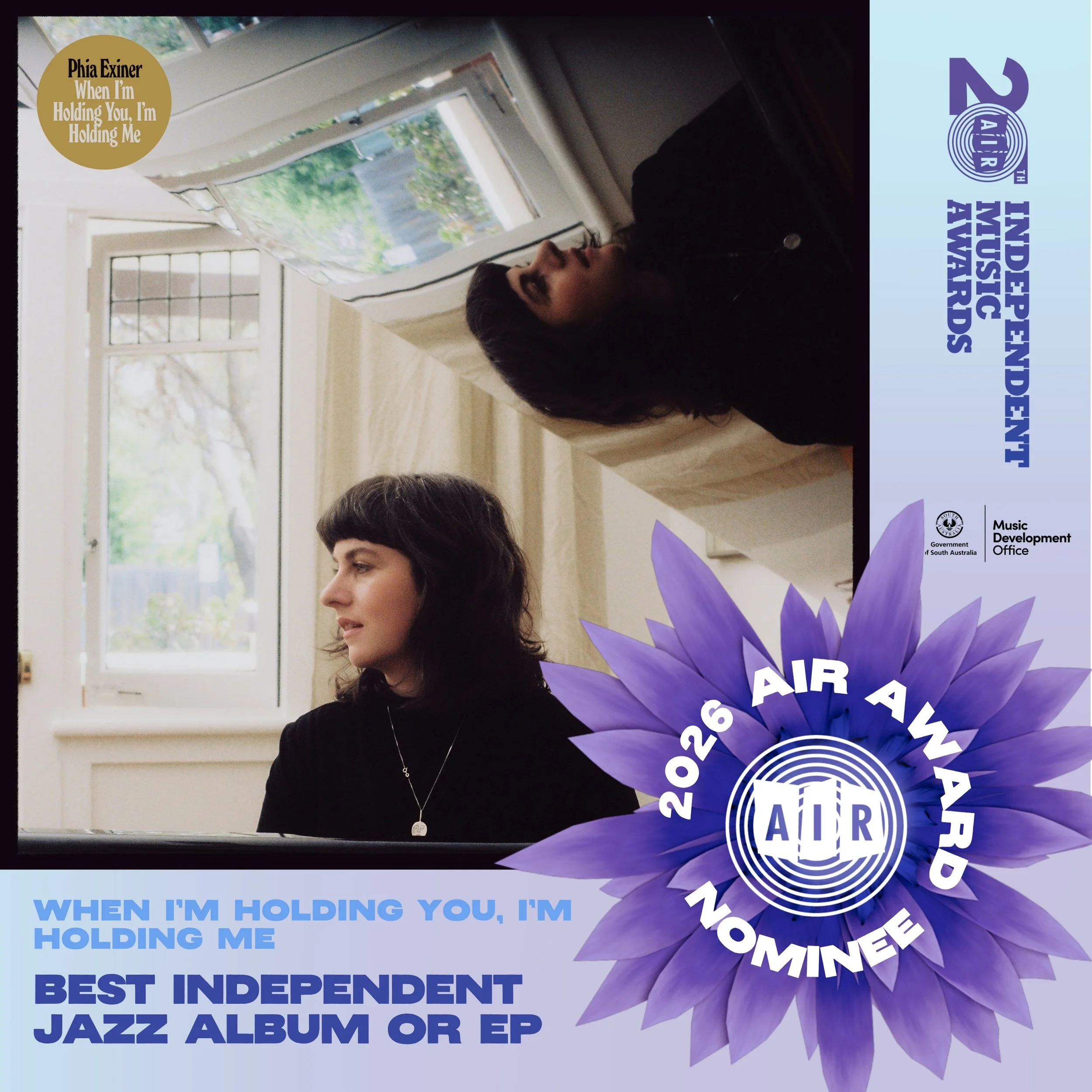 When I&rsquo;m Holding You, I&rsquo;m Holding Me has received an @ausindies nomination for Best Independent Jazz Album!! I&rsquo;m so thrilled! It&rsquo;s an album about motherhood, rediscovering the self, identity loss and change and it took 4 years