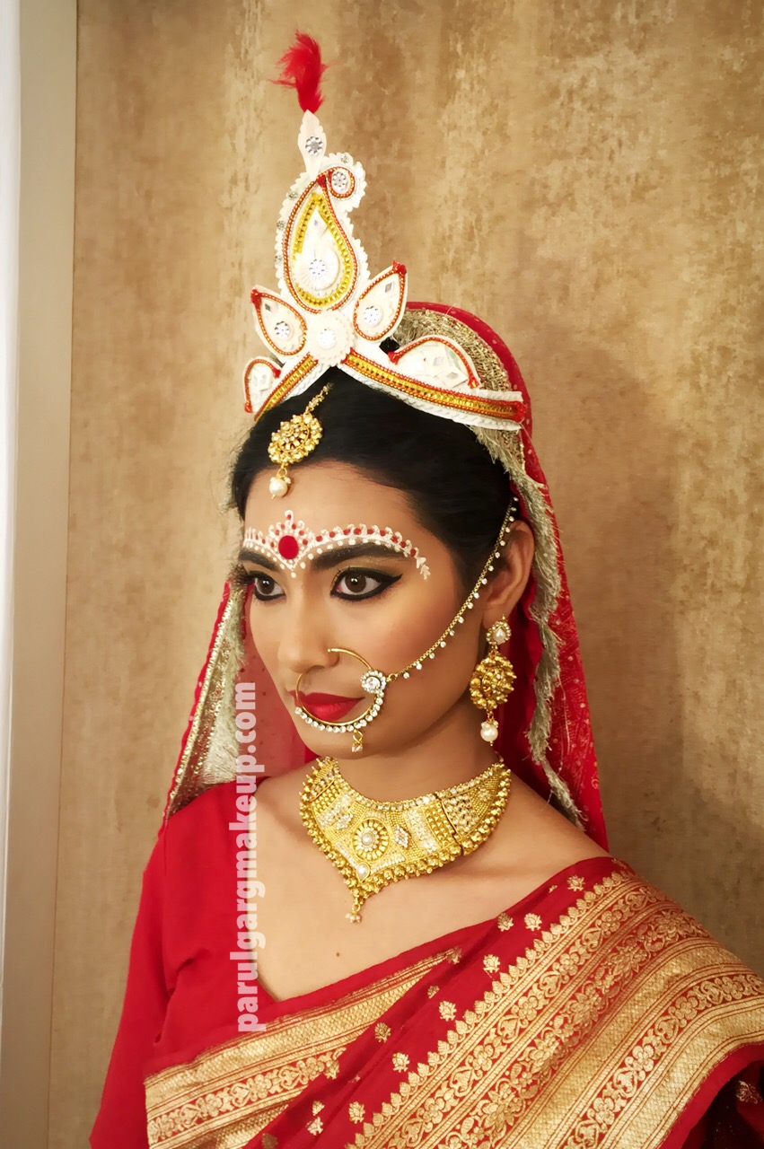 Bengali Bridal Makeup by Parul Garg Makeup Artist Delhi — Parul Garg