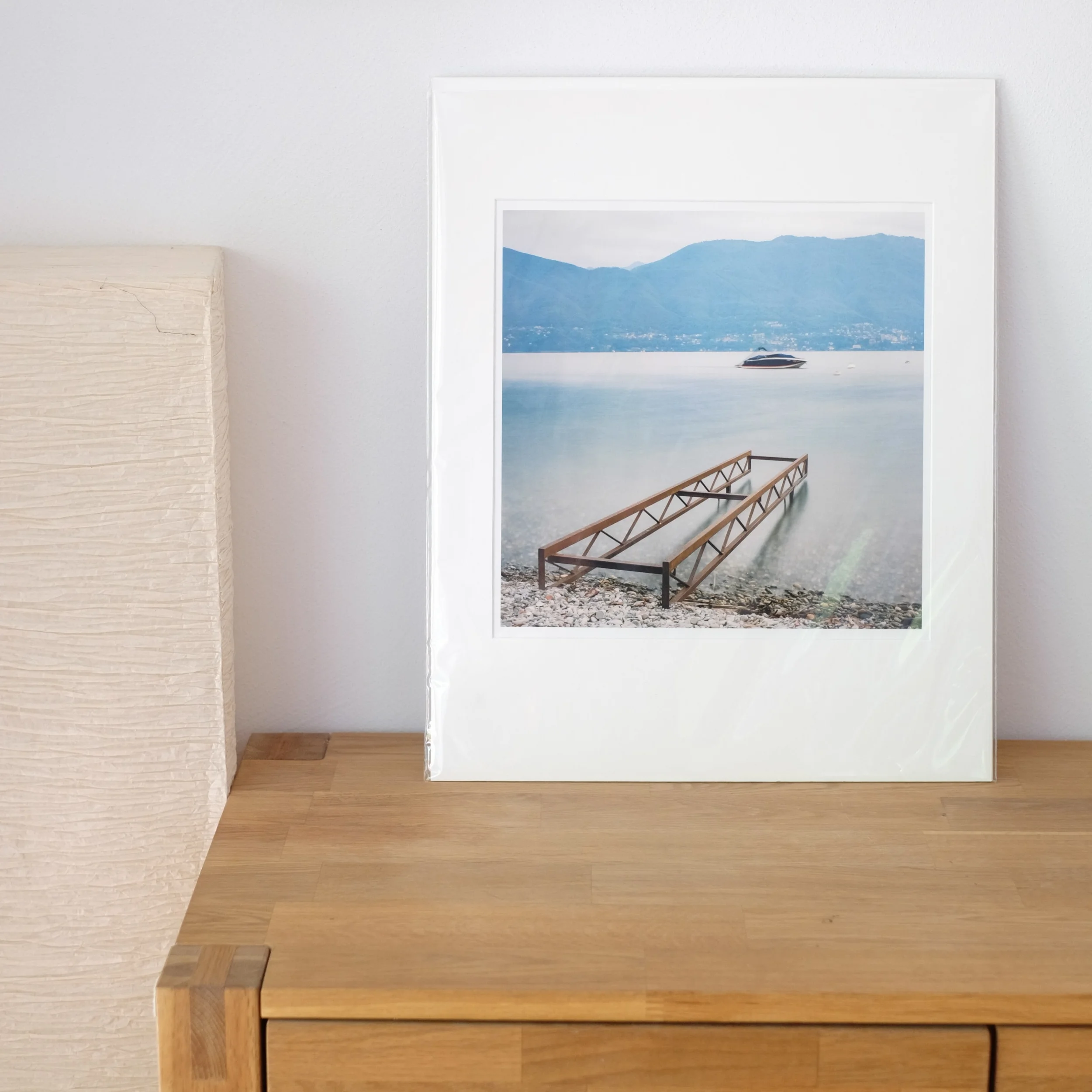 The final print, matted and packed.