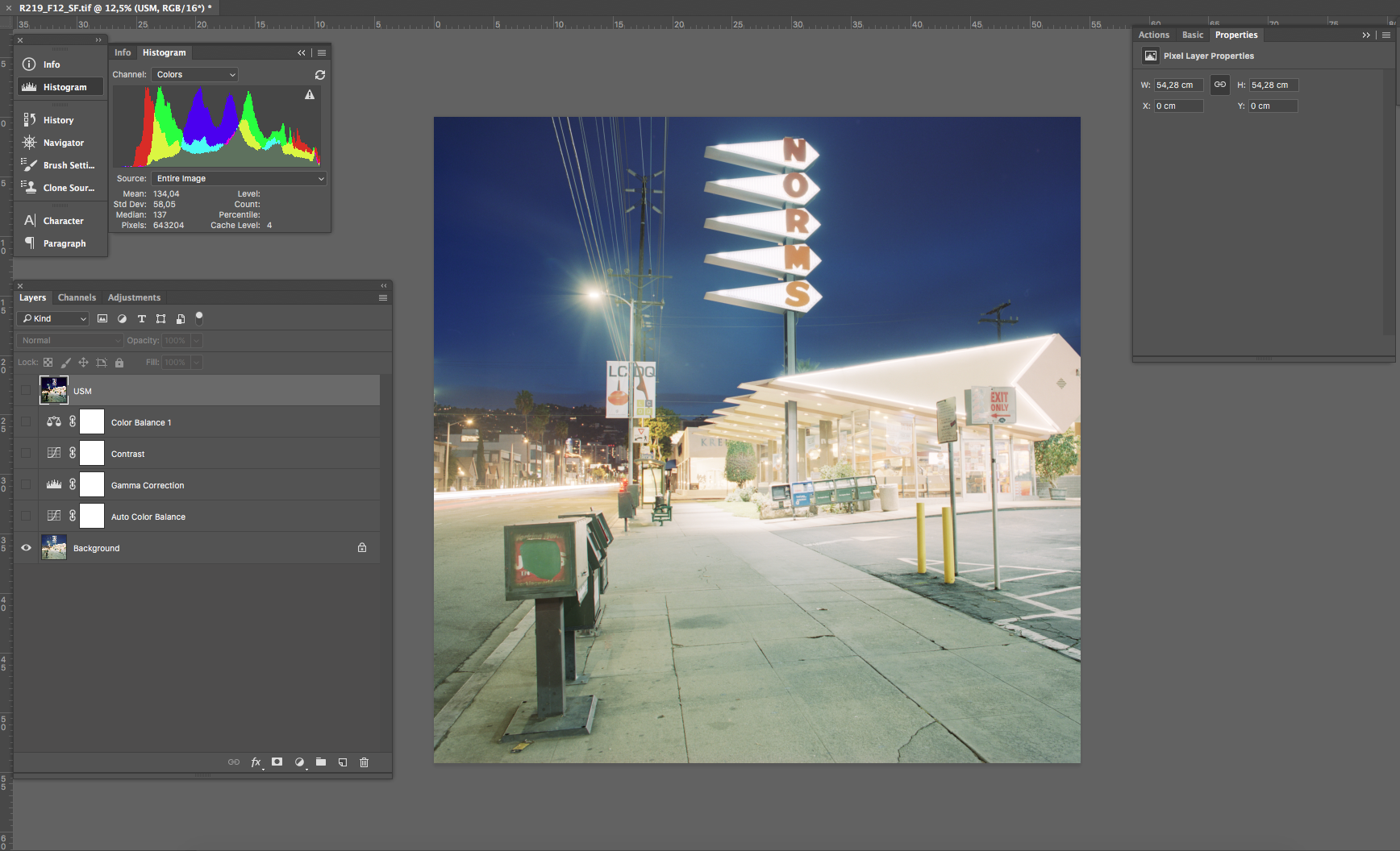The scanned file from SilverFast with no changes applied except for cropping.