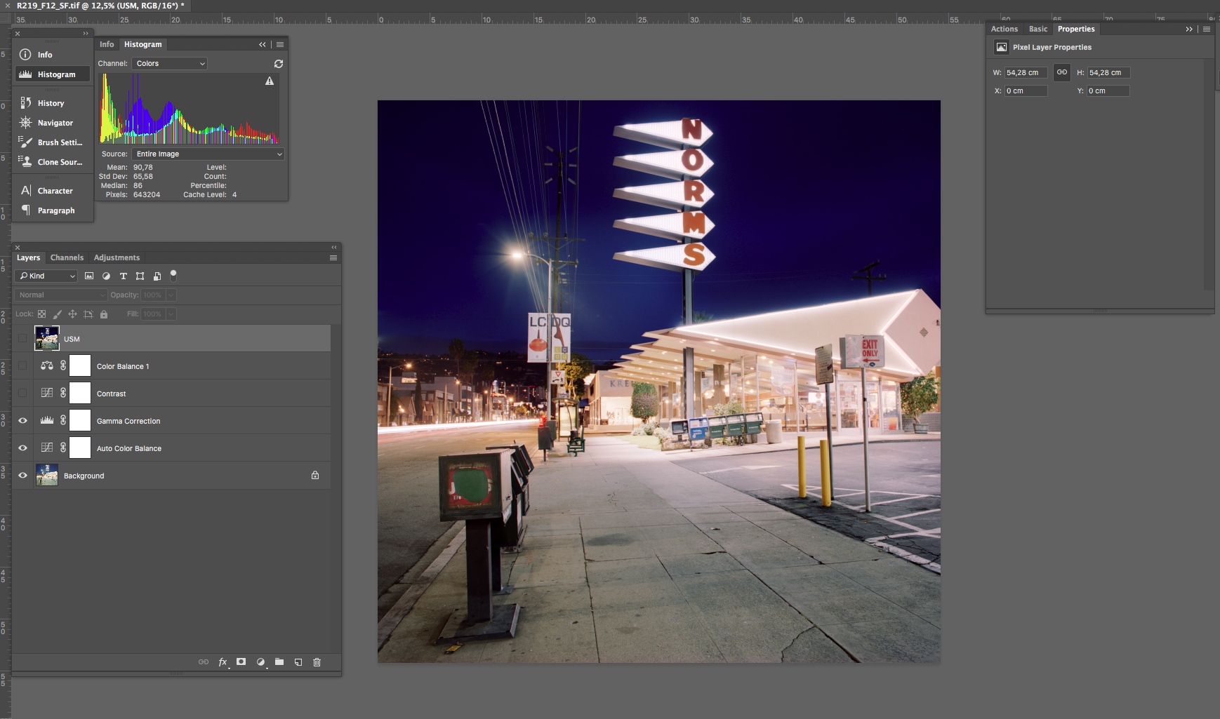 This is how the image looks after the gamma and initial color correction has been applied&nbsp;