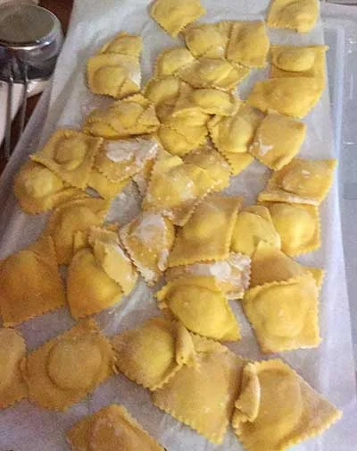 Potato and Ricotta Tortelli with Ragu