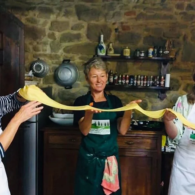 ROLLING OUT THE PASTA// awesome day making fresh pappardelle at the cooking class, one days class included in your weeks Tour with Mad About Tuscany tours.
