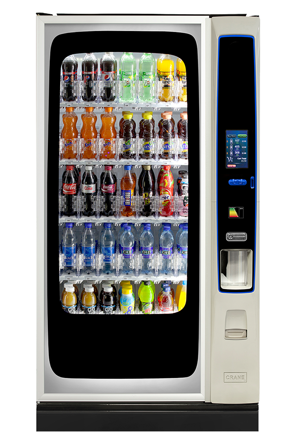 BevMax™ MEDIA Touch — Crane Merchandising Systems Vending Machine