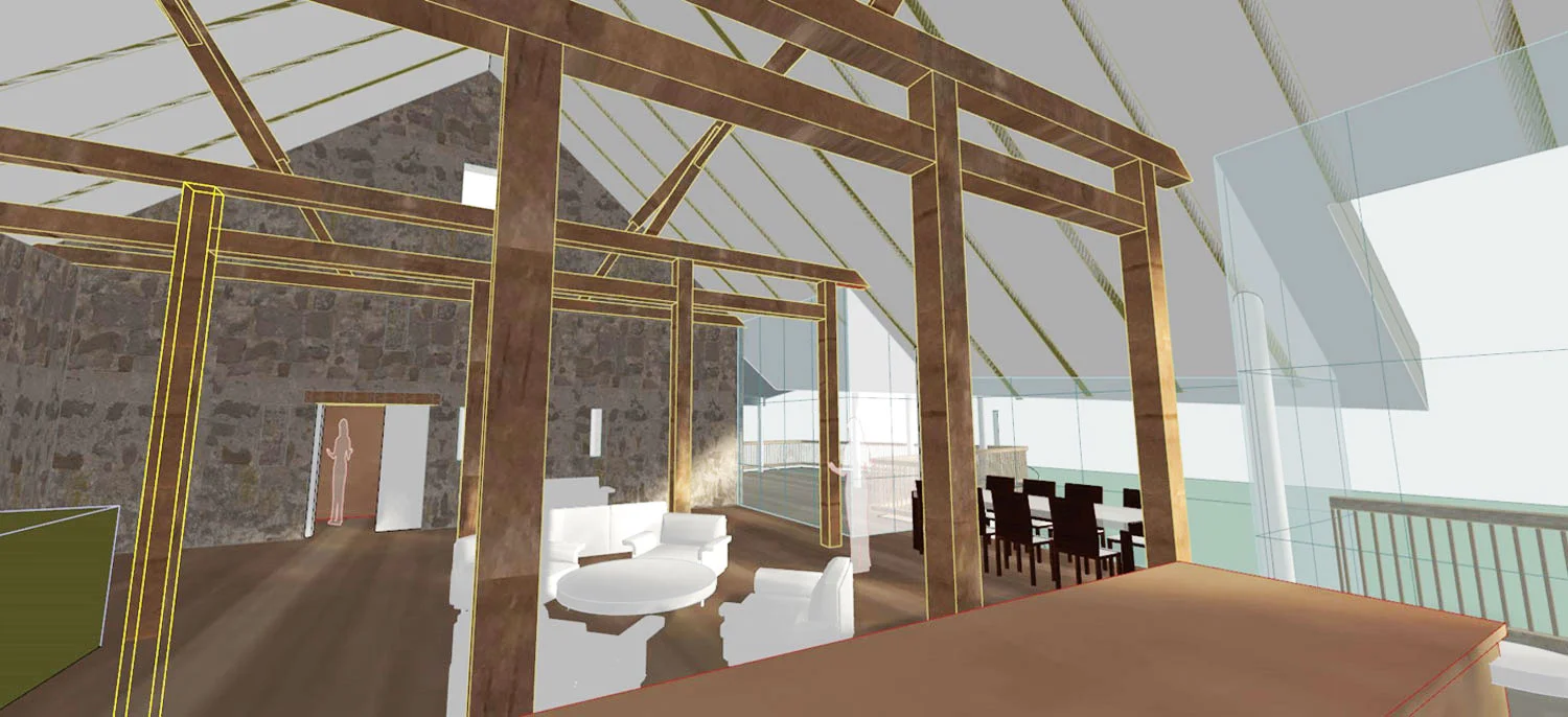 Proposed interior view of main living space