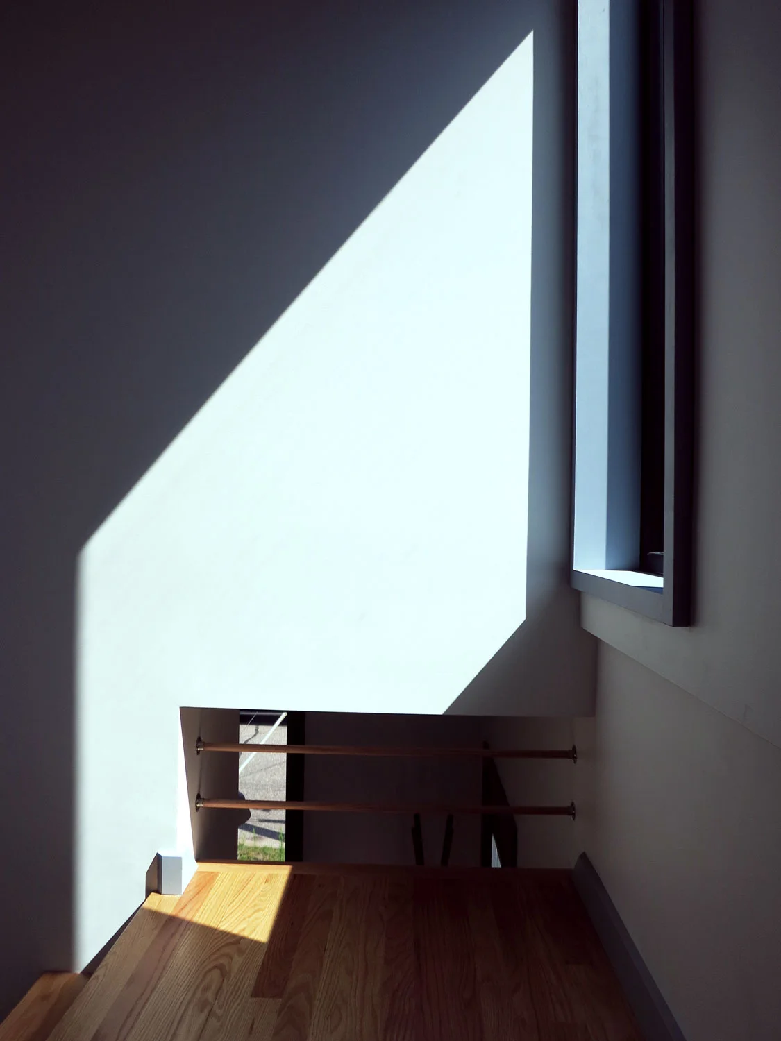Window at stair landing