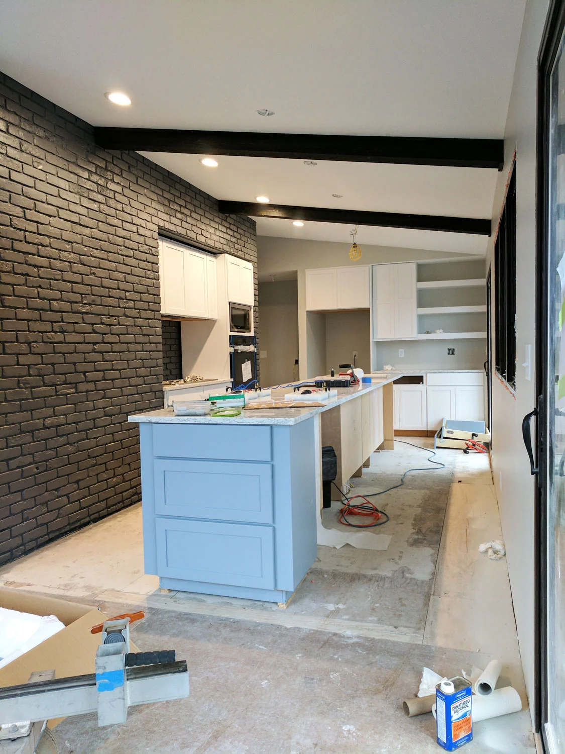 The kitchen in progress . . .