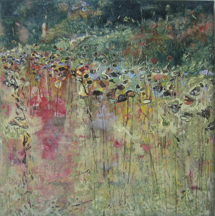 Field I Umbria Italy oil on canvas 23 x 23 cm  sold