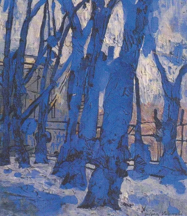 Hampstead Heath Avenue oil on board 30 x 20 cm sold