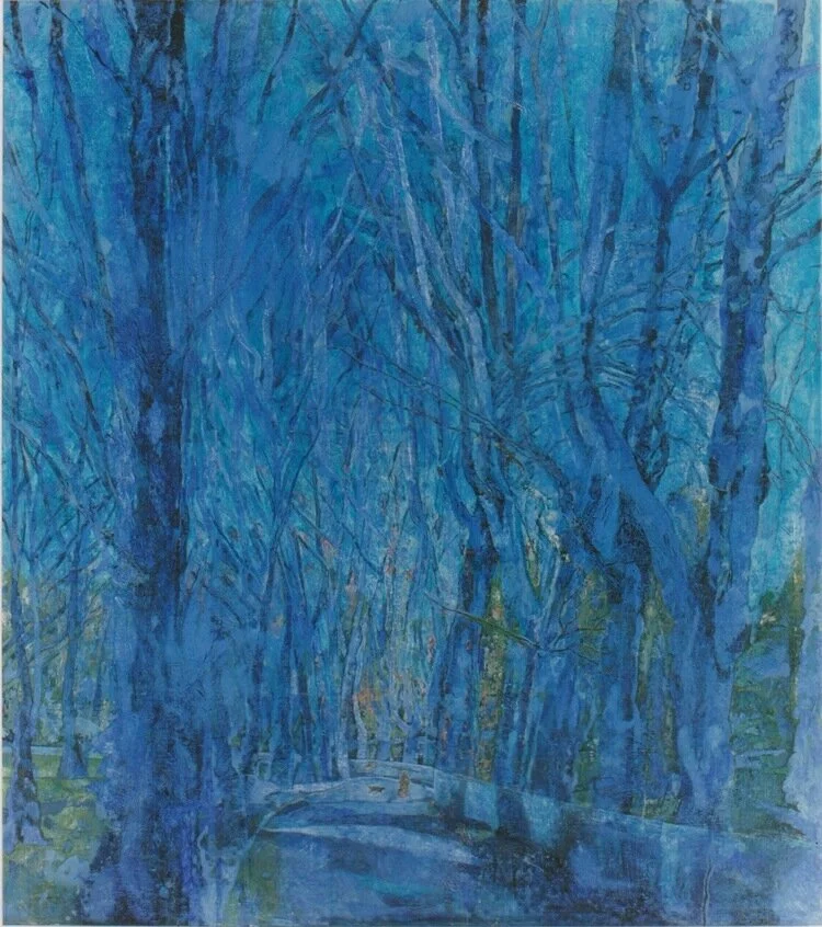 Blue Avenue oil on canvas 160 x 127 cm  sold