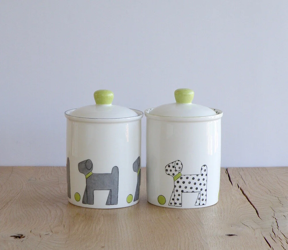 Dog storage jars — Kiln
