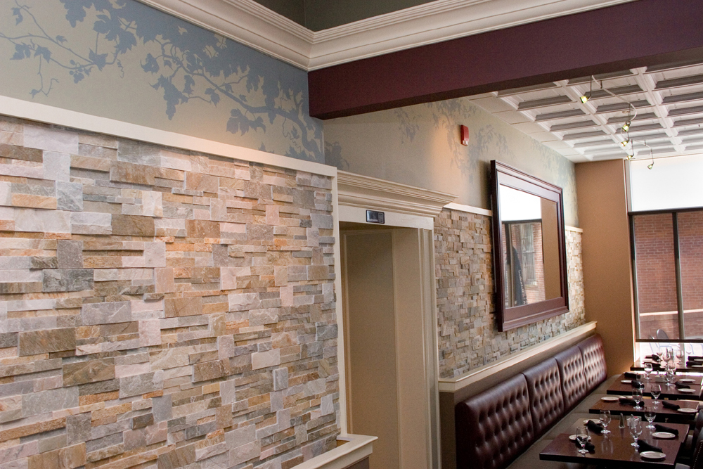 Salute Restaurant Mural Vines