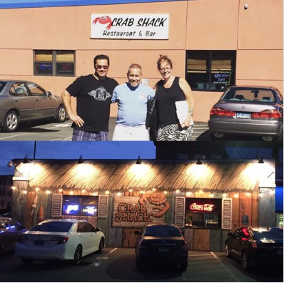 J’s Crab Shack, Hartford, CT before and after, exterior mural.