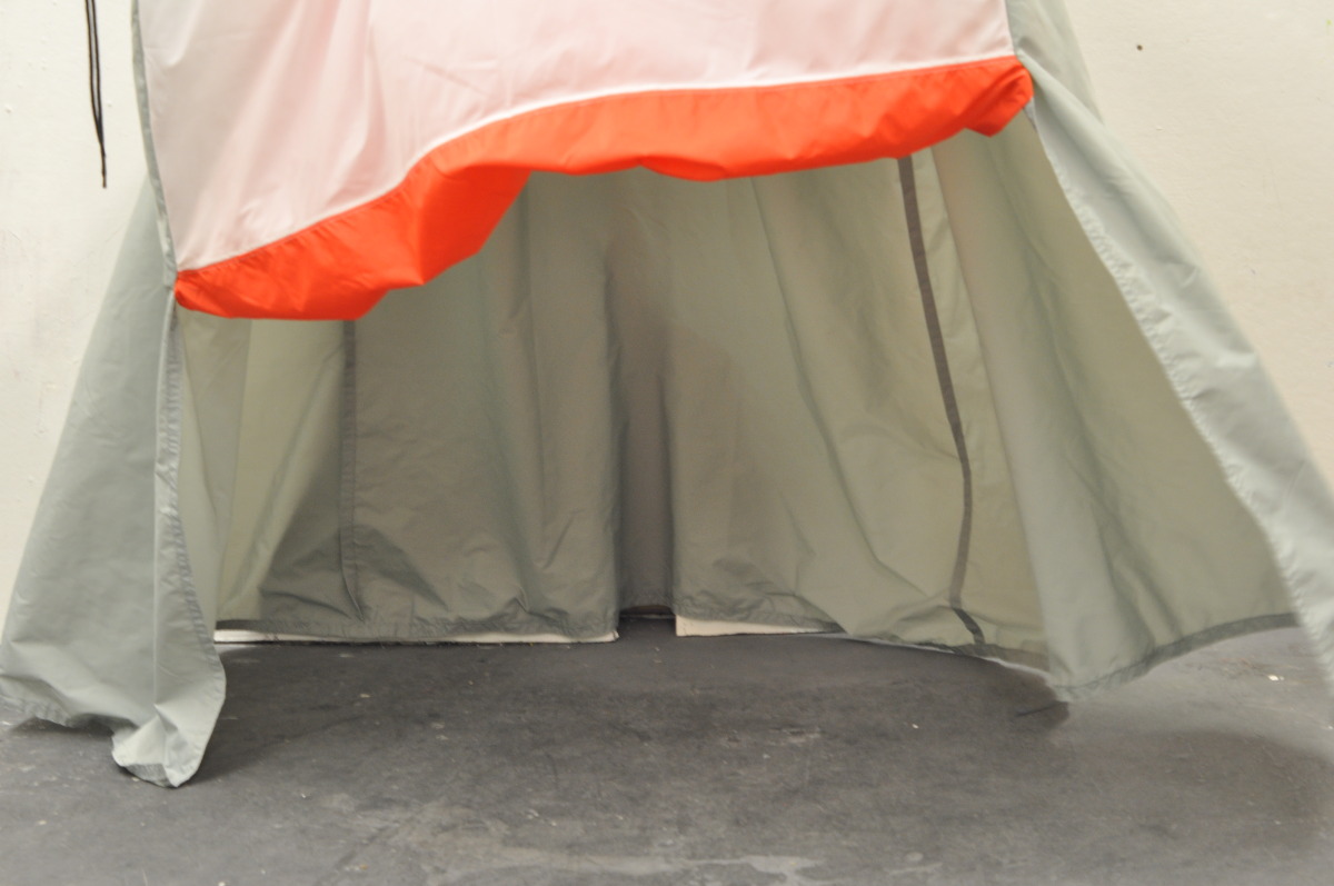 tent, door flap up