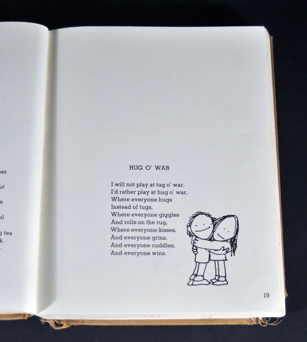 One of the bookmarked poems; security.