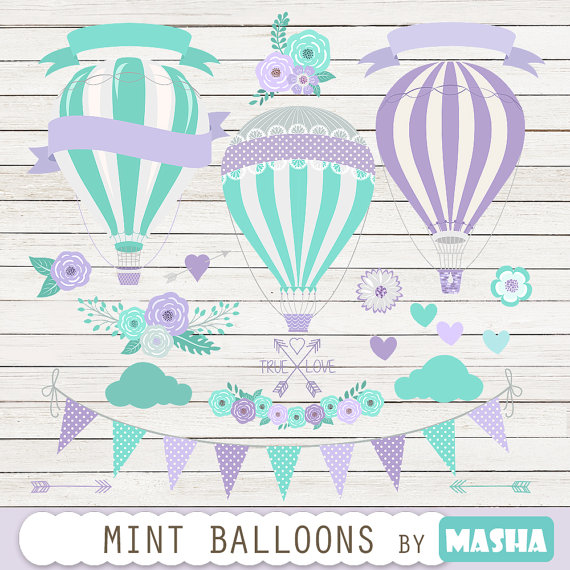Purple & Mint Balloons