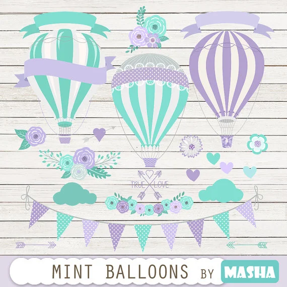 Purple & Mint Balloons