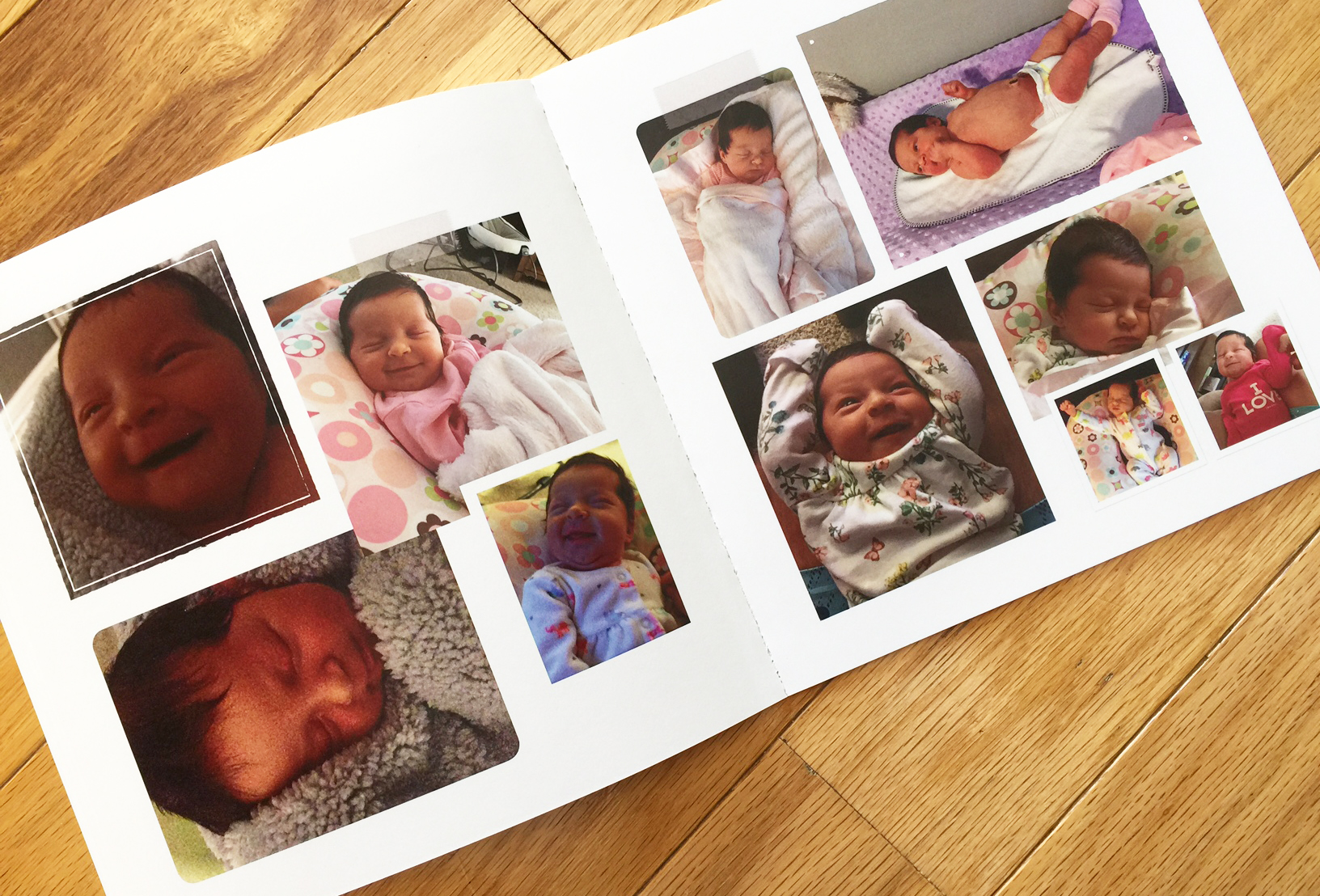Our 'first week of photos' baby album.