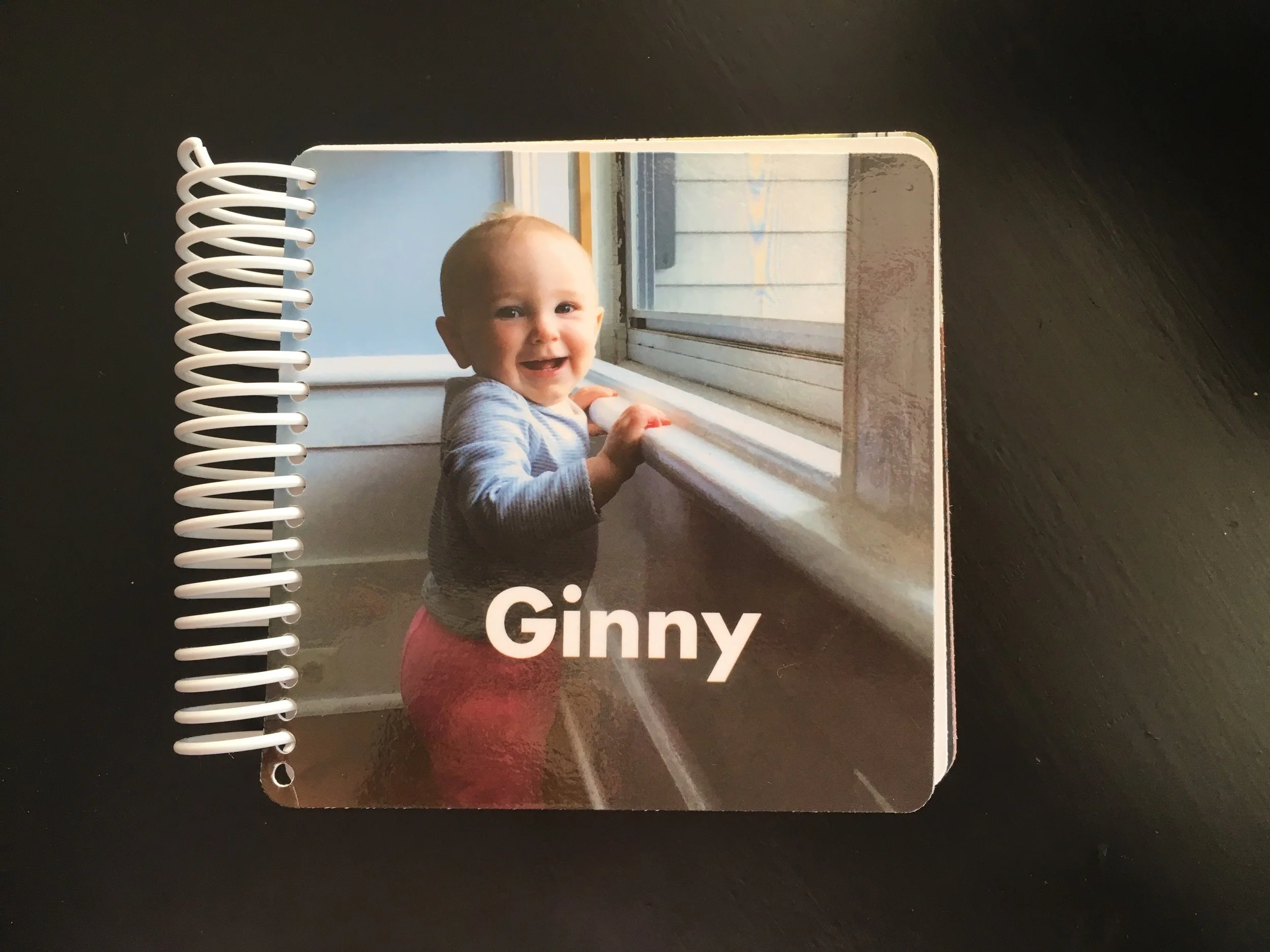 Front cover of the book I made for Ginny.
