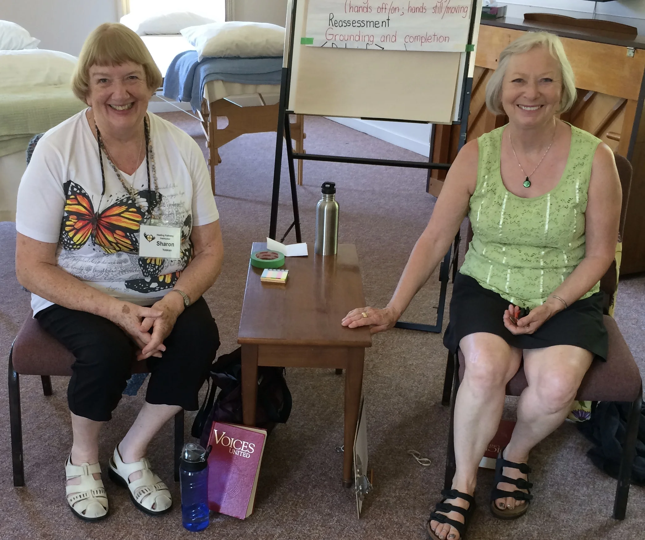 healing Pathway Practitioners sharon Yetman and deb firus offered sessions this week