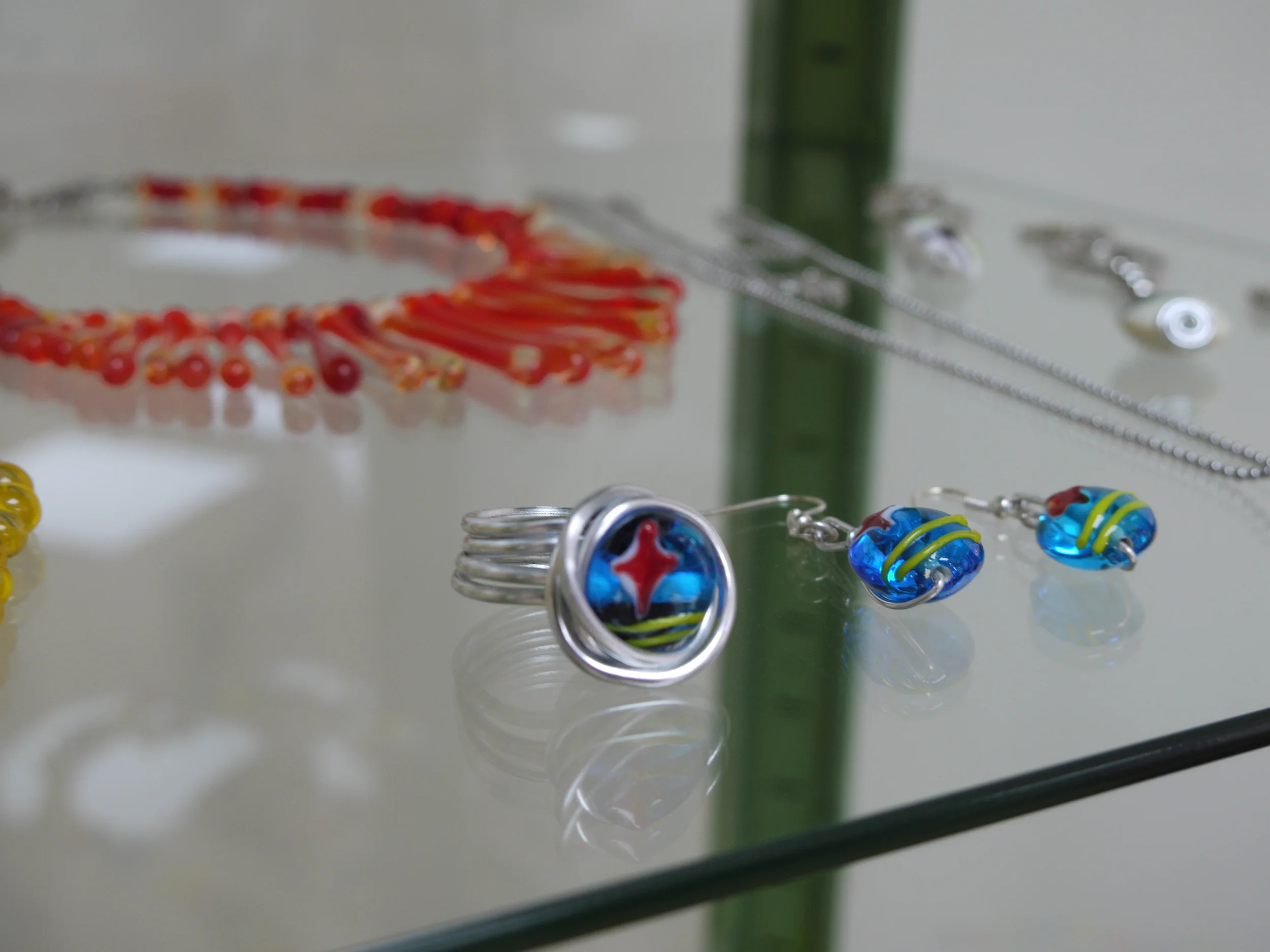 Setting up all the Artesania in the store