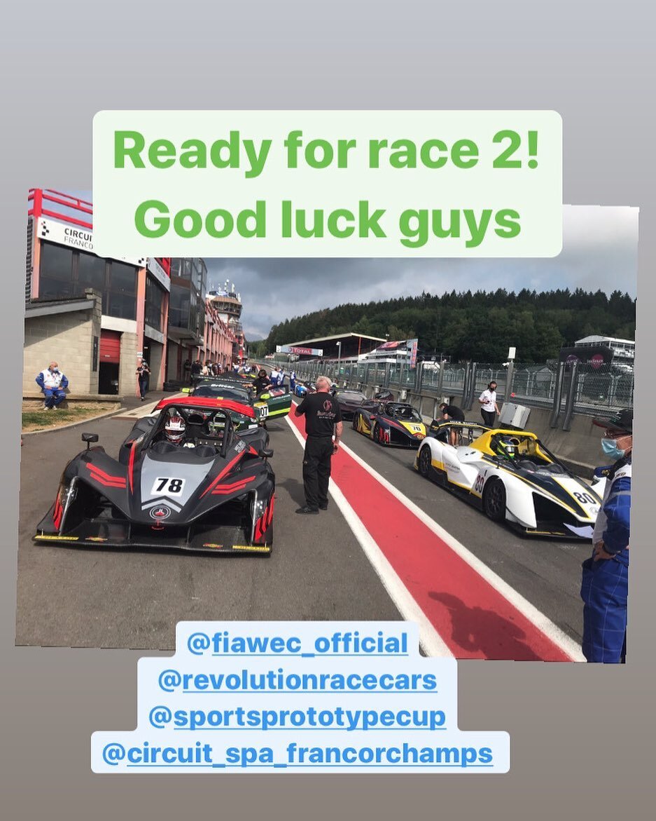 All cars are formed up for race 2
Good luck guys @fiawec_official @sportsprototypecup  @revolutionracecars  @britcardunlopendurancecship #breakellracing @circuit_spa_francorchamps